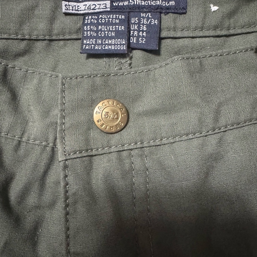 5.11 Tactical Olive Green Pants